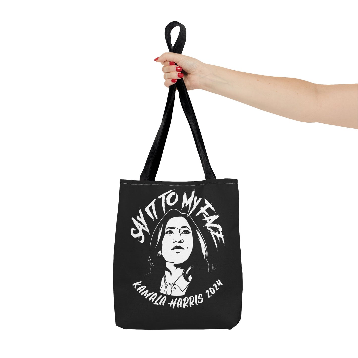 Say It To My Face Black Tote Bag