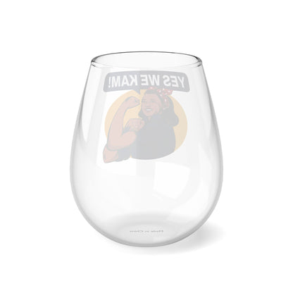 Yes We Kam Stemless Wine Glass, 11.75oz