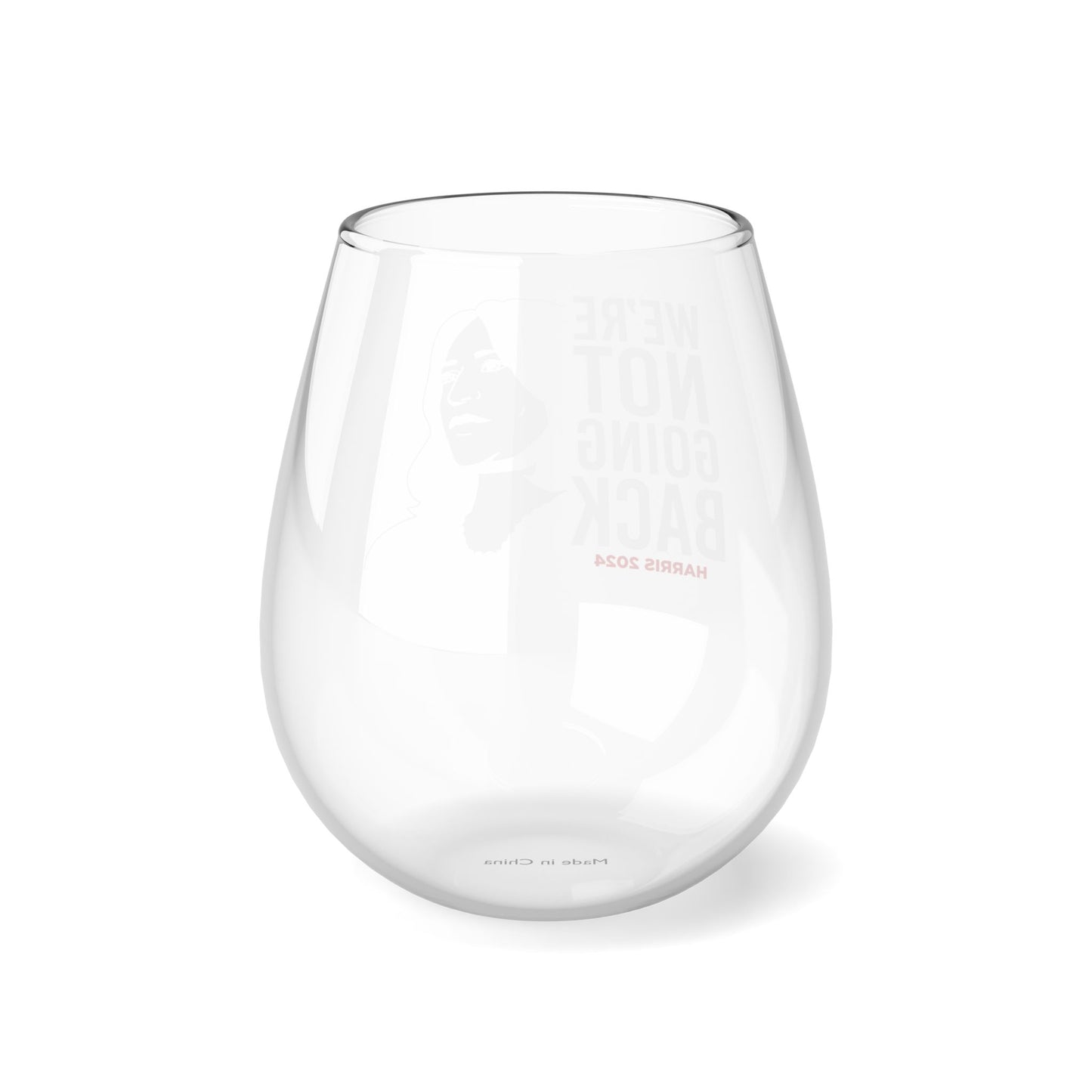 We're Not Going Back Stemless Wine Glass, 11.75oz