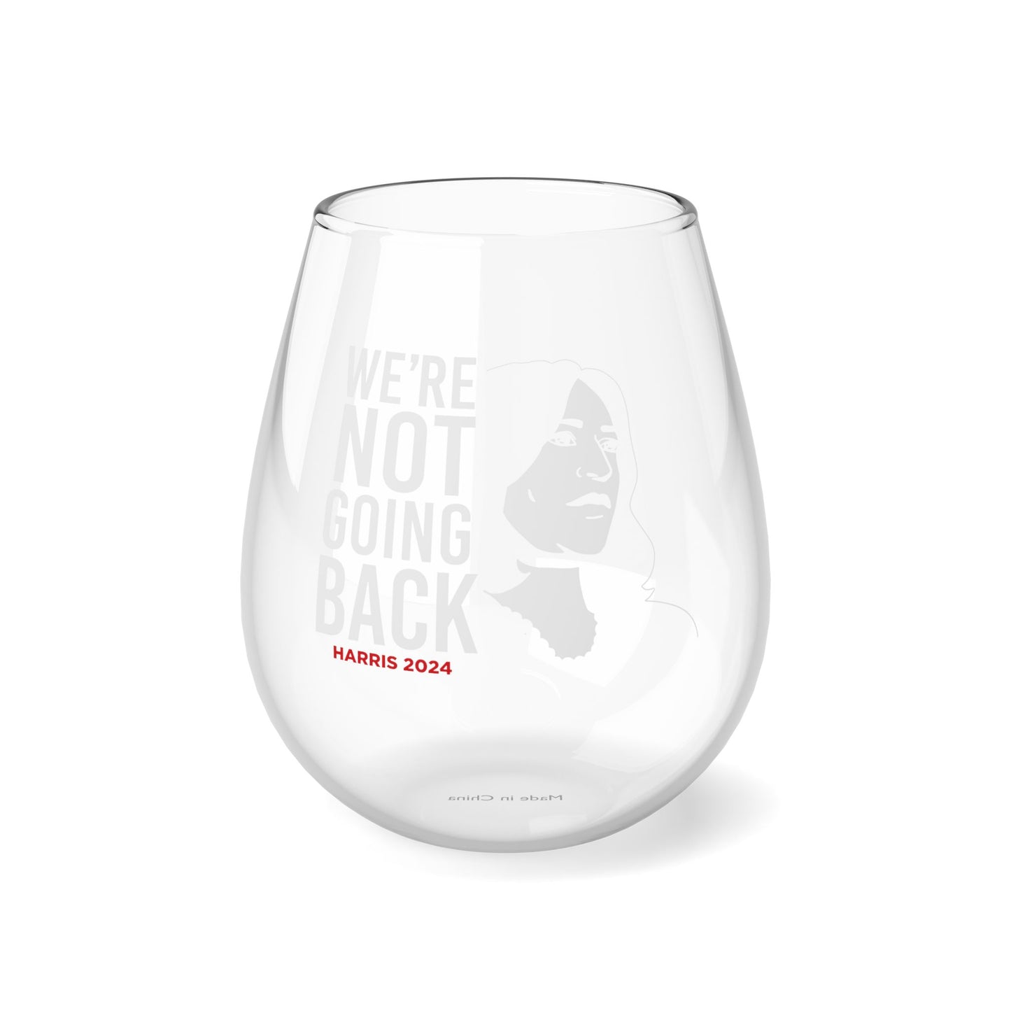 We're Not Going Back Stemless Wine Glass, 11.75oz