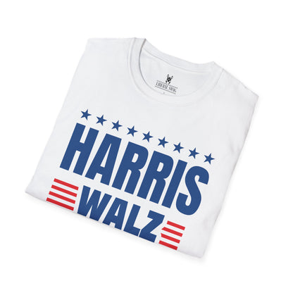 Harris Walz - White Unisex Softstyle T-Shirt