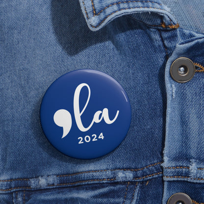 Comma La 2024 Pin Buttons