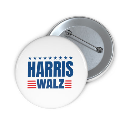 Harris Walz Pin Button