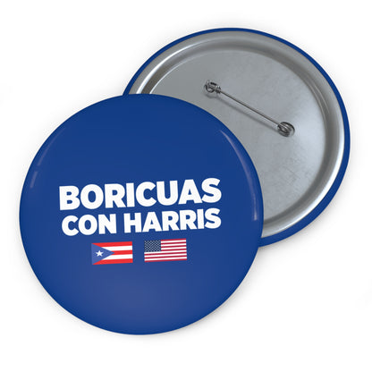 Boricuas con Harris Pin Buttons