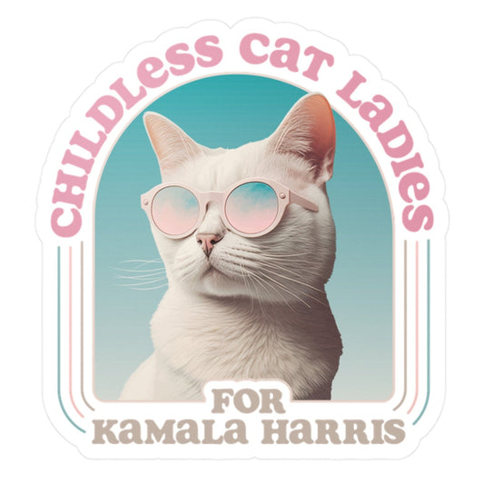 Childless Cat Ladies for Kamala Vinyl Decal