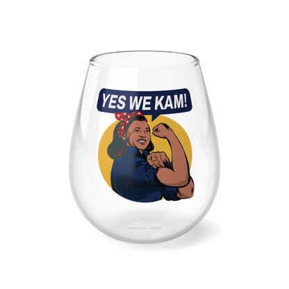 Yes We Kam Stemless Wine Glass, 11.75oz