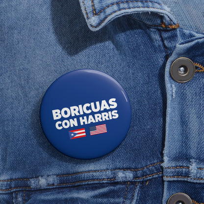 Boricuas con Harris Pin Buttons