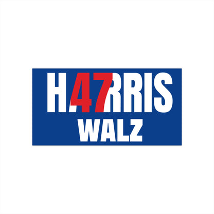 Harris Walz 47 Bumper Sticker