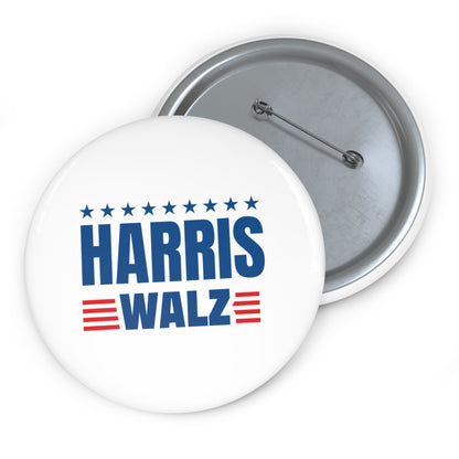 Harris Walz Pin Button