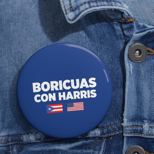 Boricuas con Harris Pin Buttons