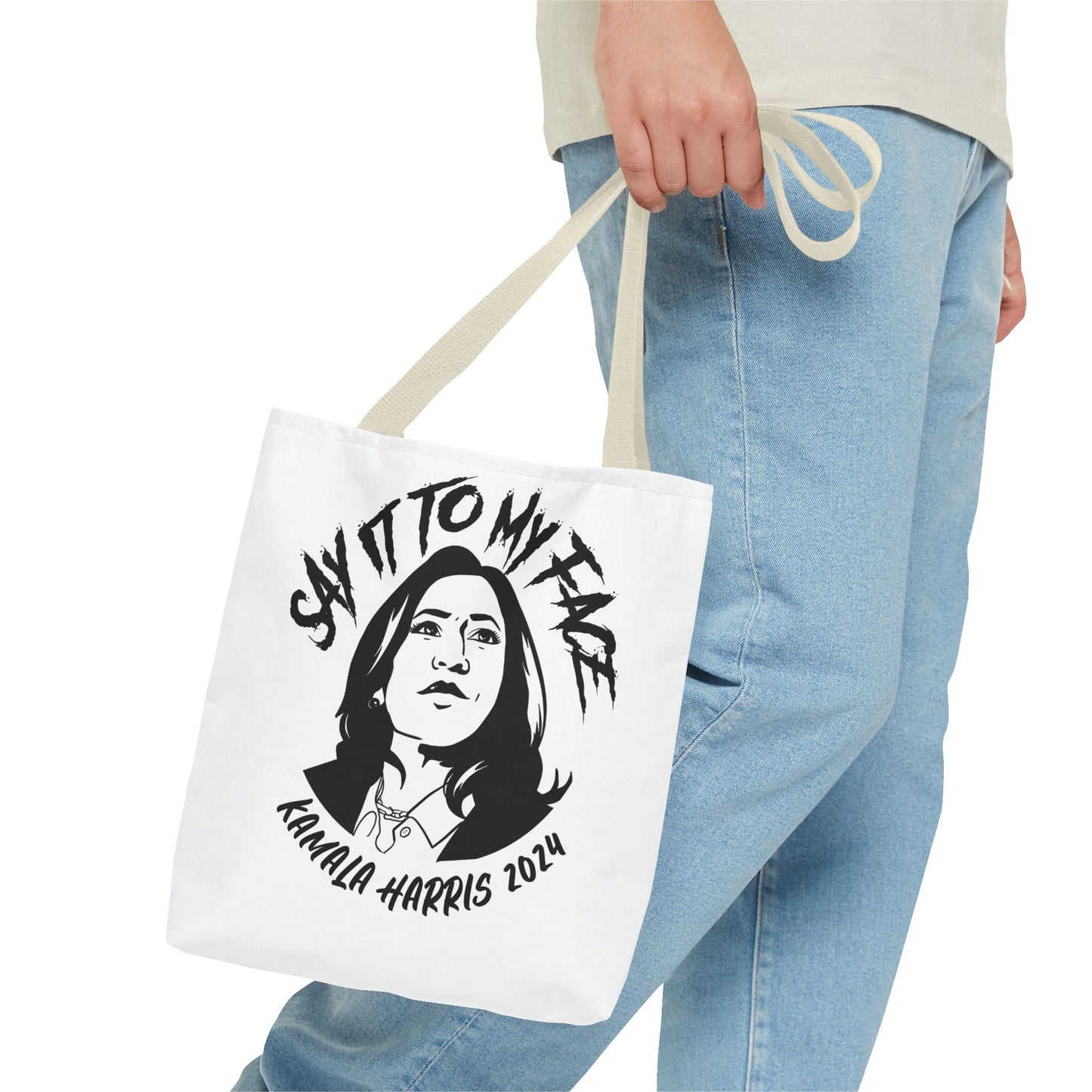 Say It To My Face White Tote Bag