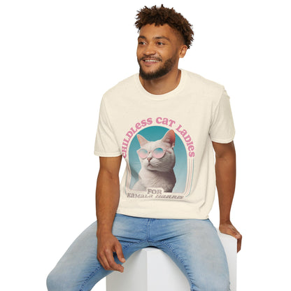 Childless Cat Ladies for Kamala - Unisex Softstyle T-Shirt