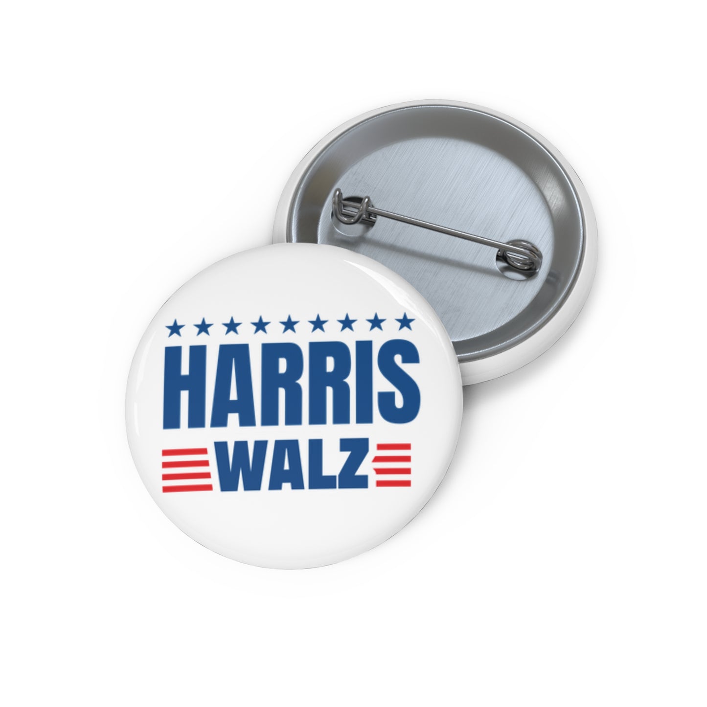 Harris Walz Pin Button