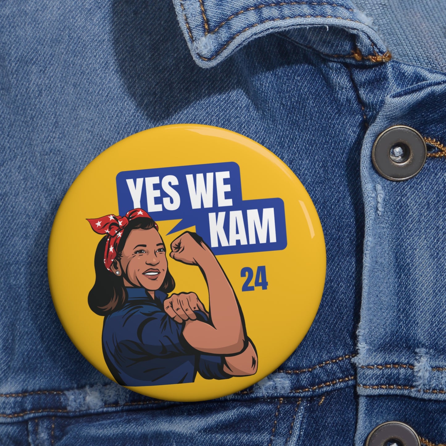 Yes We Kam Pin Buttons