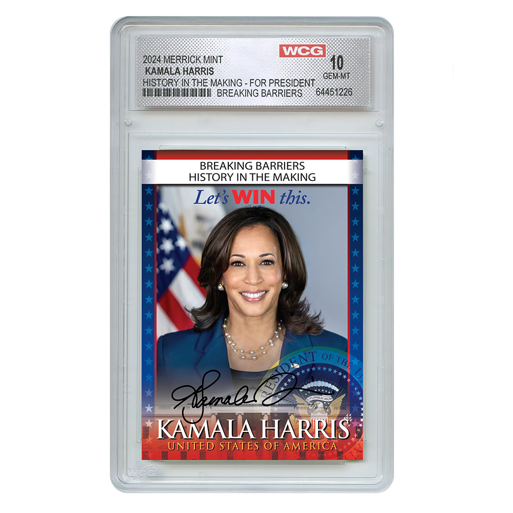 Kamala Harris "History In The Making" Trading Card - Graded Gem Mint 10