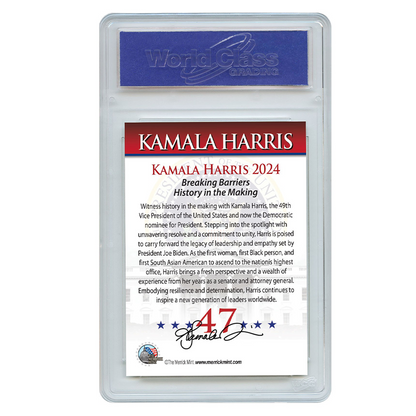 Kamala Harris "History In The Making" Trading Card - Graded Gem Mint 10